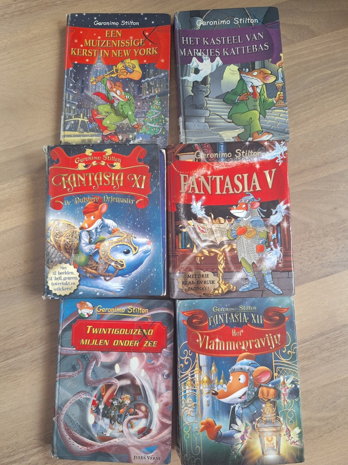 Geronimo Stilton boeken - 5 stuks, Ophalen, Gelezen, Fictie algemeen