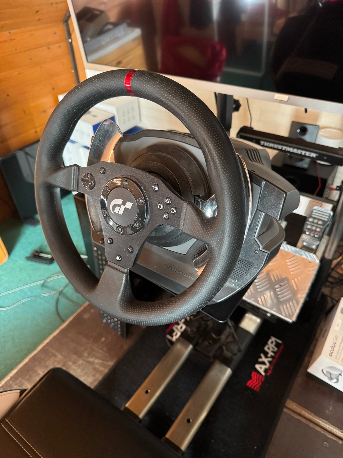 Thrustmaster T500RS GT Edition racestuur met pedalen en shif, Racestuur, Gebruikt, Force feedback, Thrustmaster