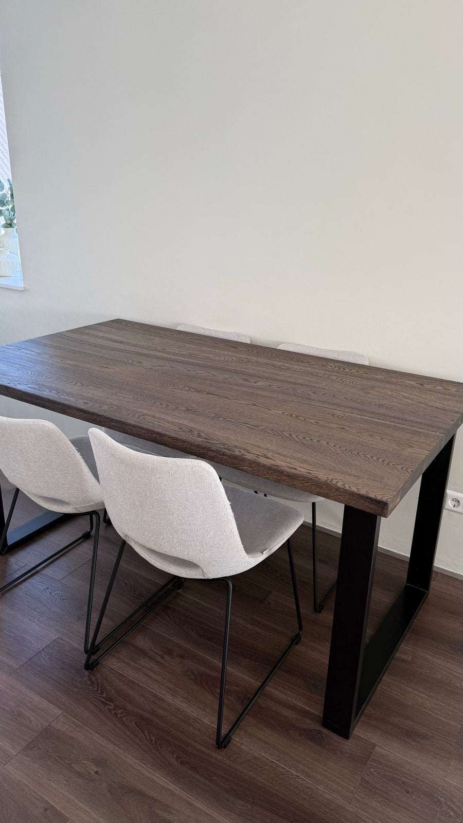Woonexpress eettafel eikenhout 160x90, Huis en Inrichting, Tafels | Eettafels, Ophalen, 100 tot 150 cm, 50 tot 100 cm, Zo goed als nieuw