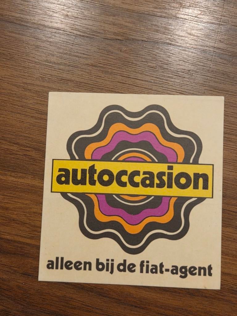 6269 Vintage Fiat Autoccasion Sticker, Auto diversen, Autostickers, Ophalen of Verzenden