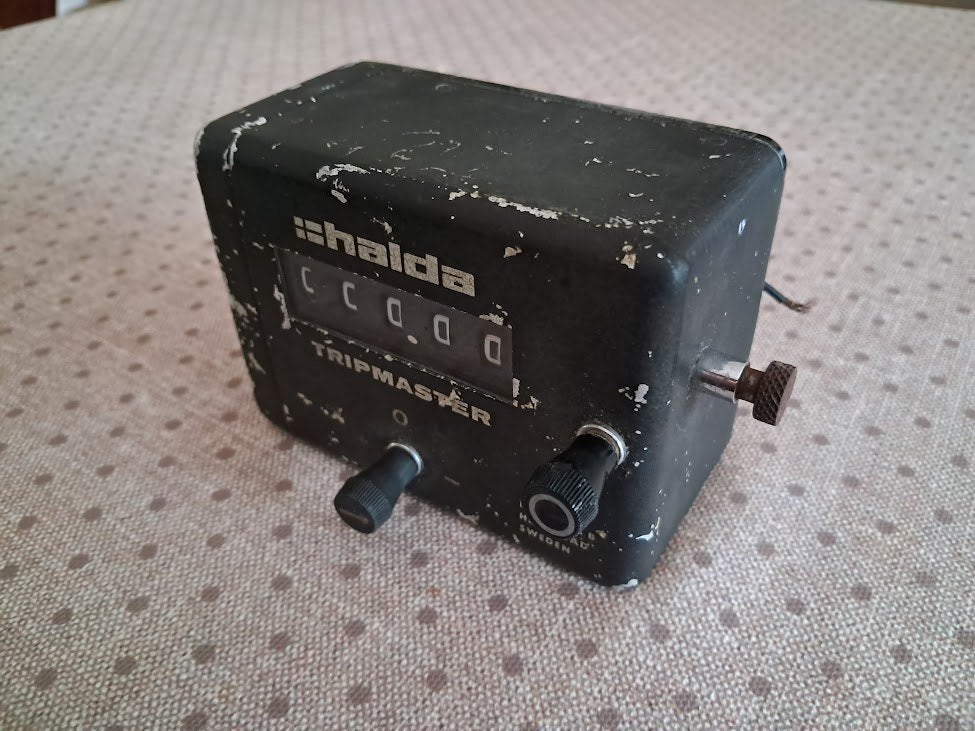 Halda tripmaster Aluminium , perfect werkend, Ophalen, Gebruikt