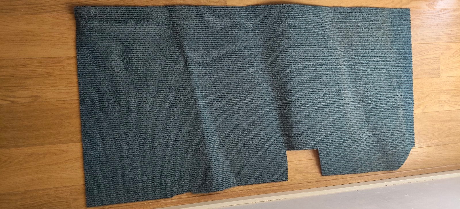 Restanten ribtapijt/vloerbedekking (Petrol), Ophalen, Nieuw, Blauw, Tapijt