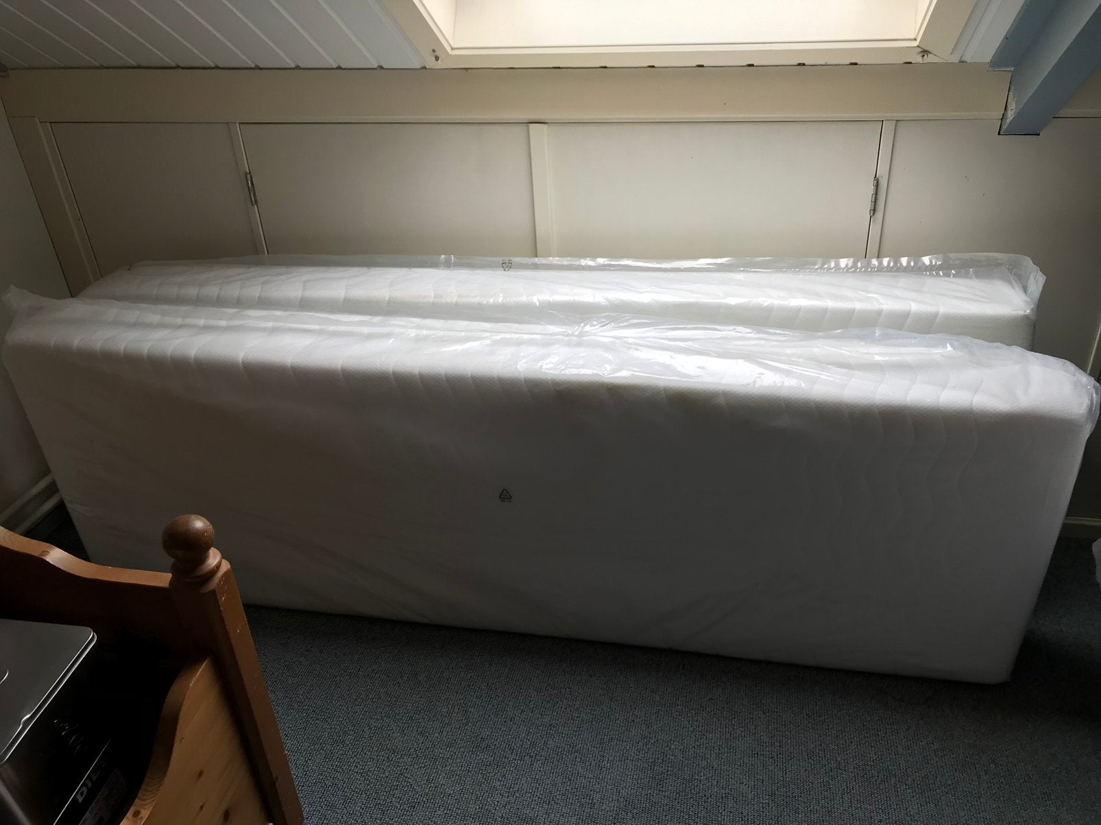 2 Matrassen,pocketveren Kaufmann, Ophalen, 90 cm, Eenpersoons, 210 cm