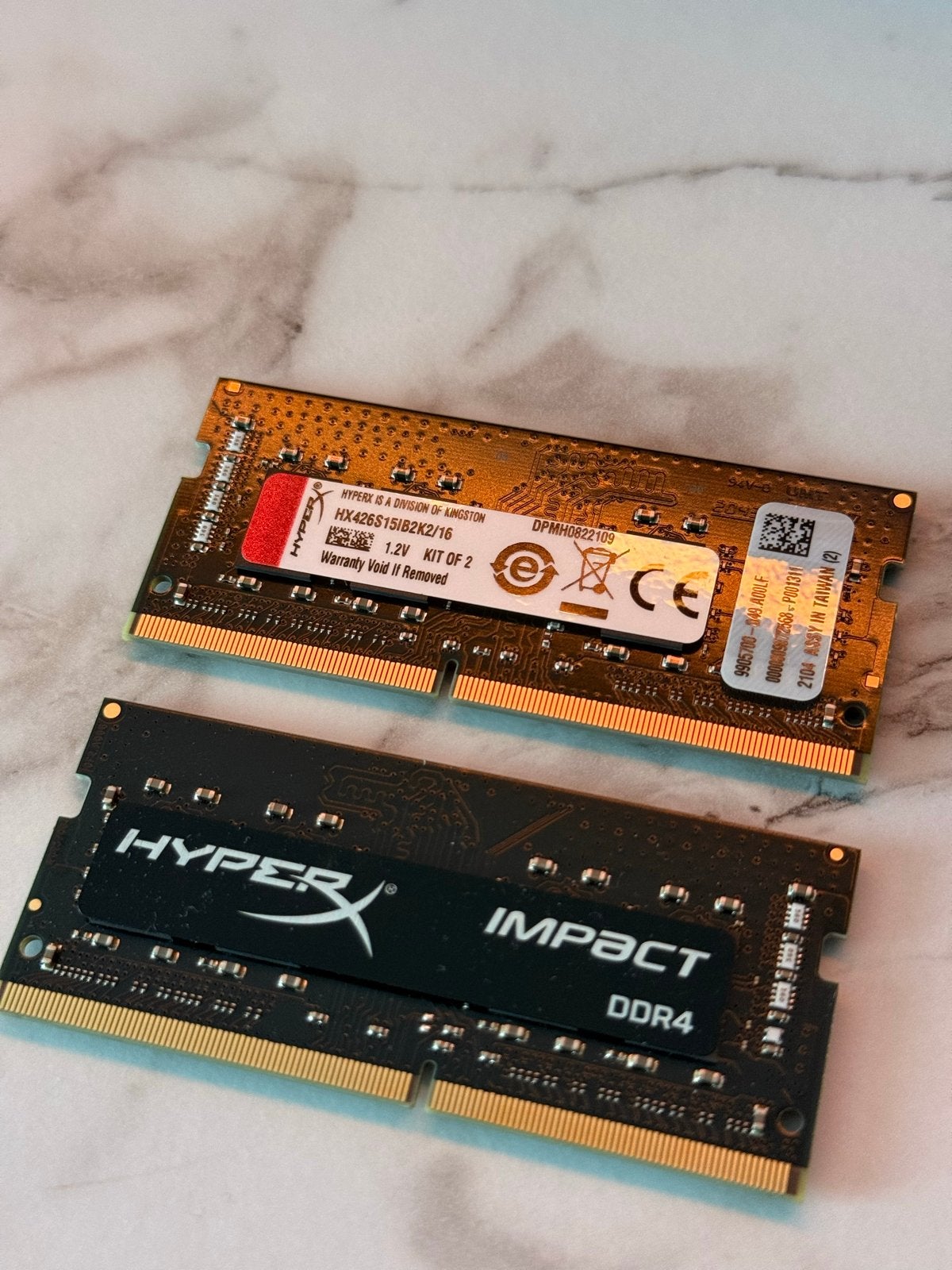 HyperX Impact DDR4 16GB (2x8GB) 2666MHz SODIMM, Computers en Software, DDR4, Ophalen of Verzenden, Zo goed als nieuw, Laptop