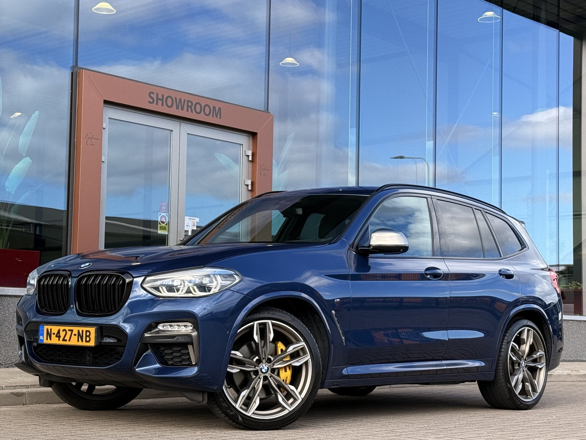 BMW X3 M40i xDrive High Executive | Cruise | Stoelverwarming, Auto's, Automaat, Gebruikt, 2000 kg, Blauw