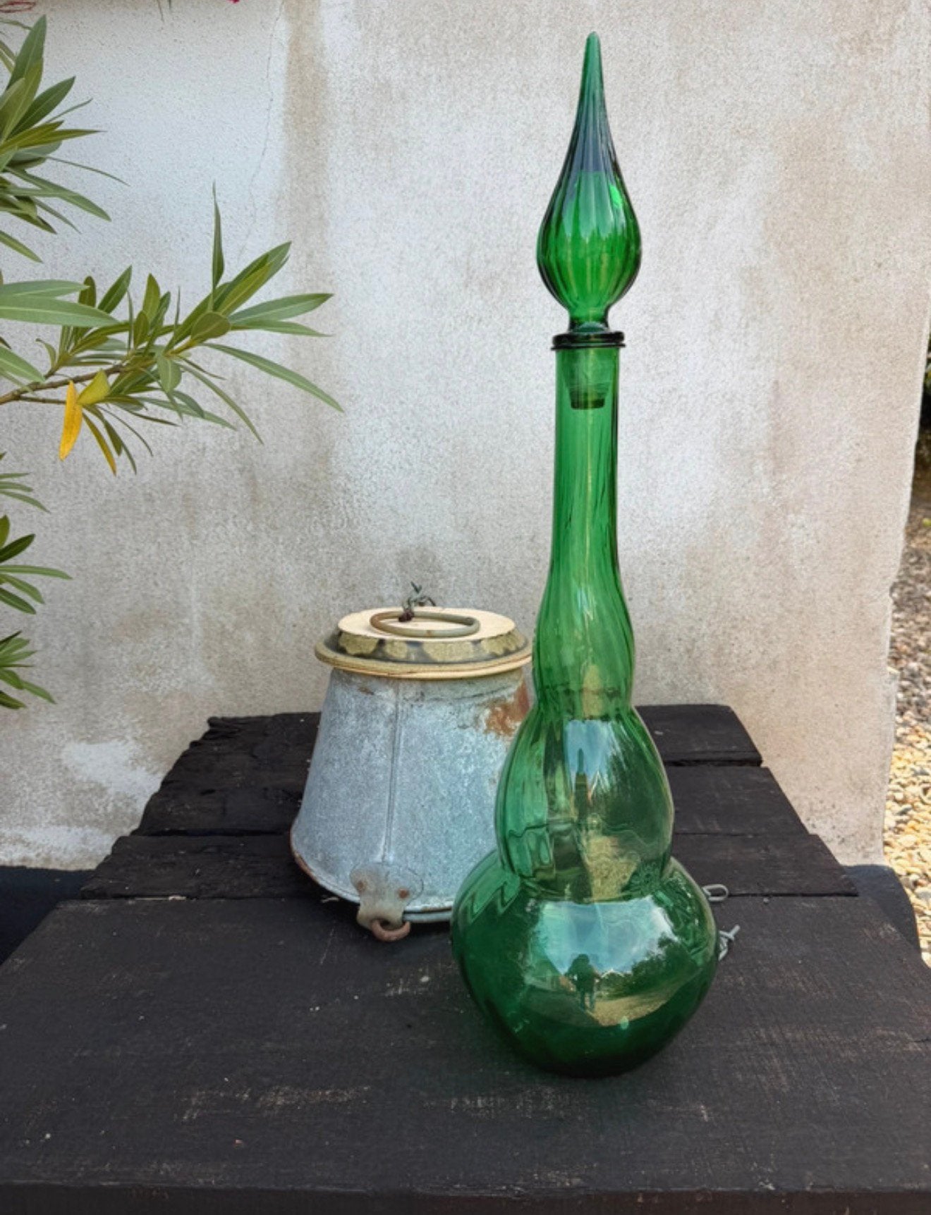 Empoli Genie XXL smaragdgroen, Ophalen of Verzenden, Zo goed als nieuw, Groen, Glas