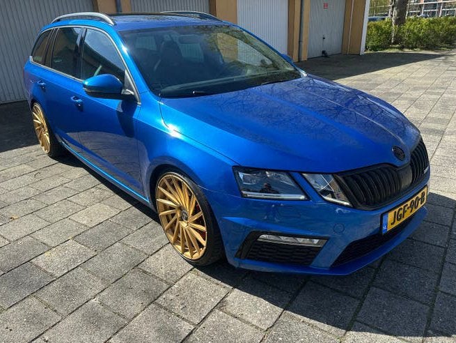 Skoda Octavia 2.0 TSI 169KW Combi DSG 2017 Blauw, Auto's, 4 cilinders, 1984 cc, Blauw, Bedrijf