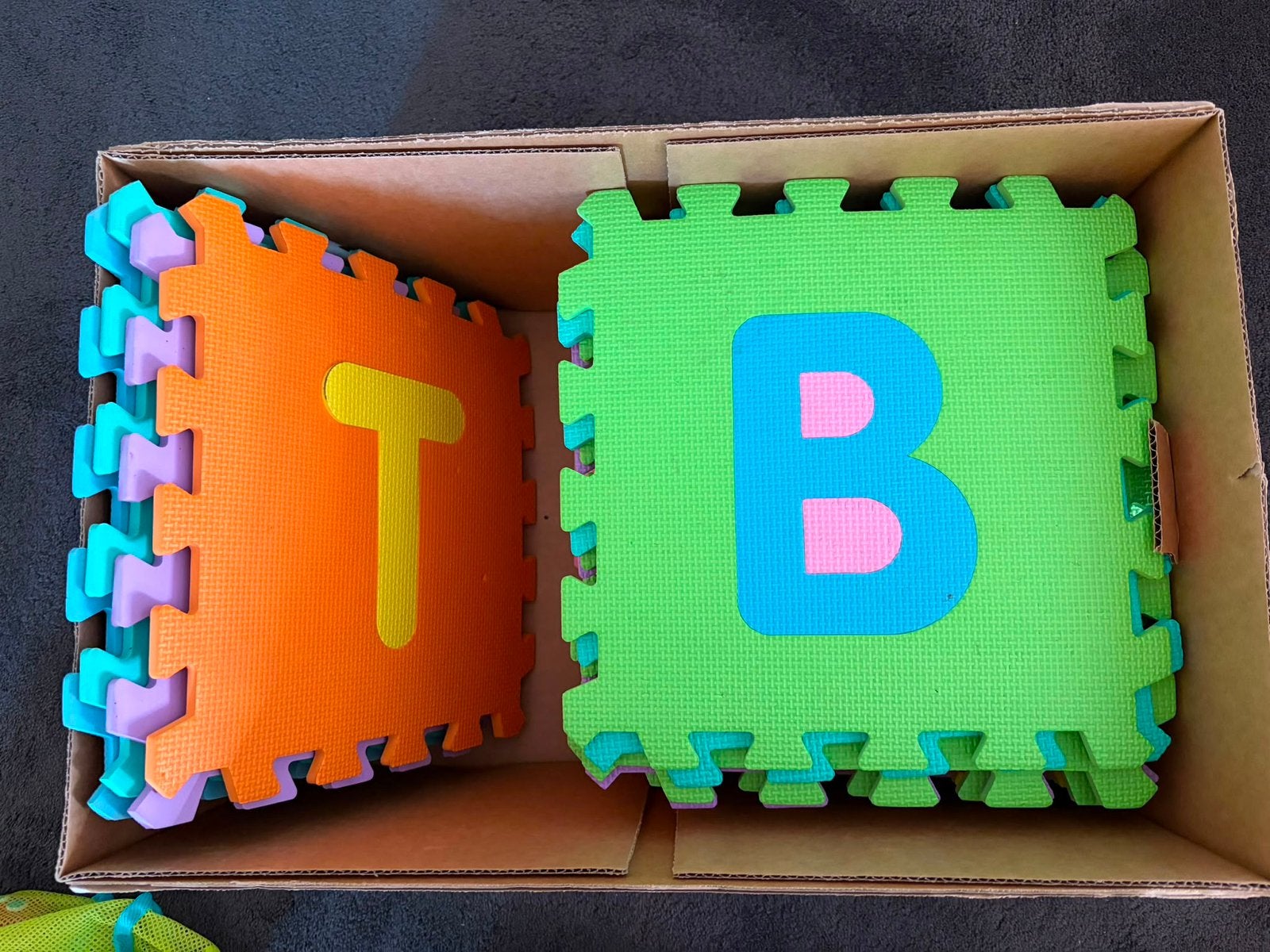 Foam tegels, Ophalen, Gebruikt