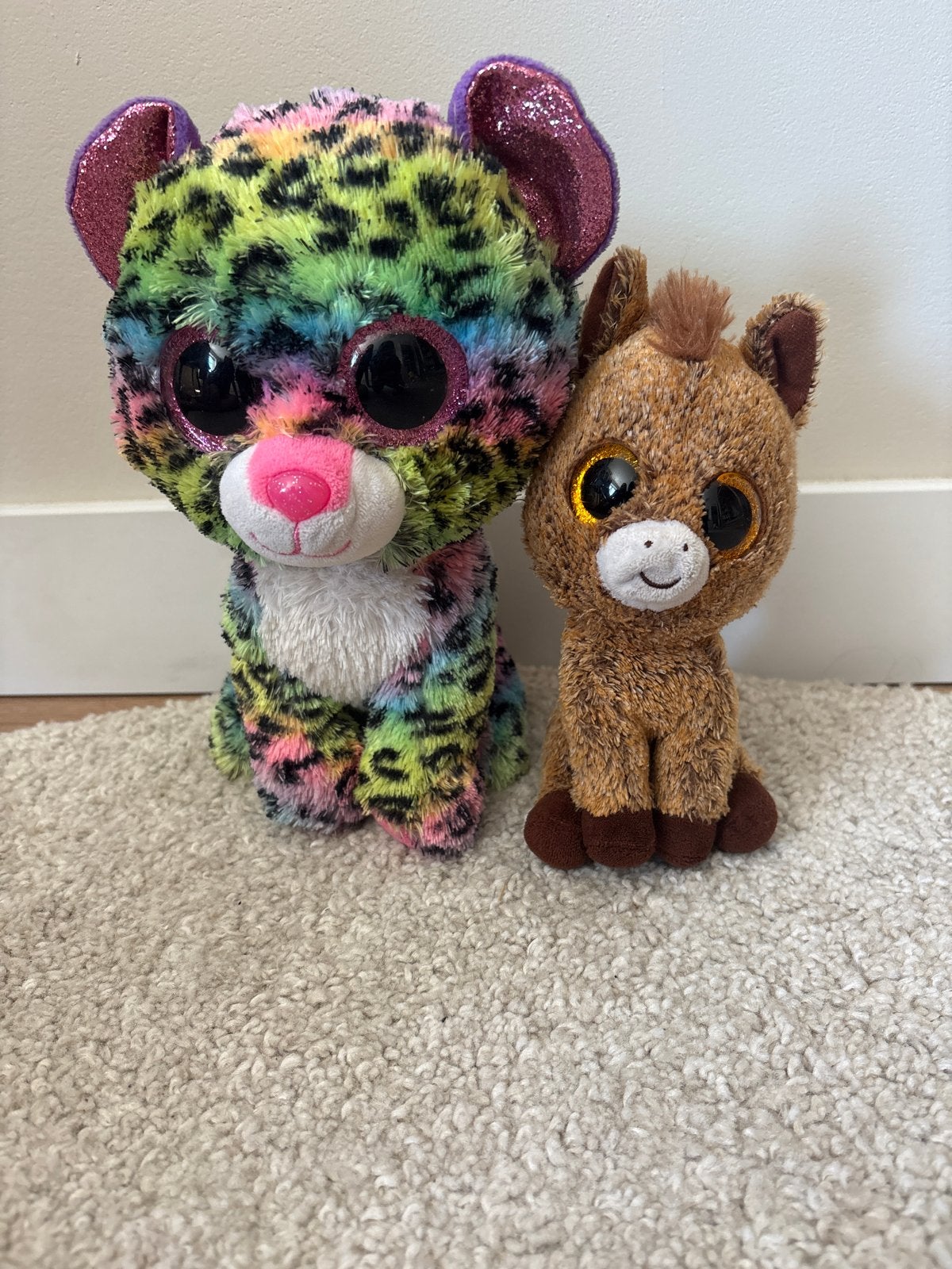 Ty Beanie Boo Tijger Dotty en Paard Harriet, Ophalen of Verzenden, Middelgroot (20 tot 80 cm), Meerkleurig, Ty