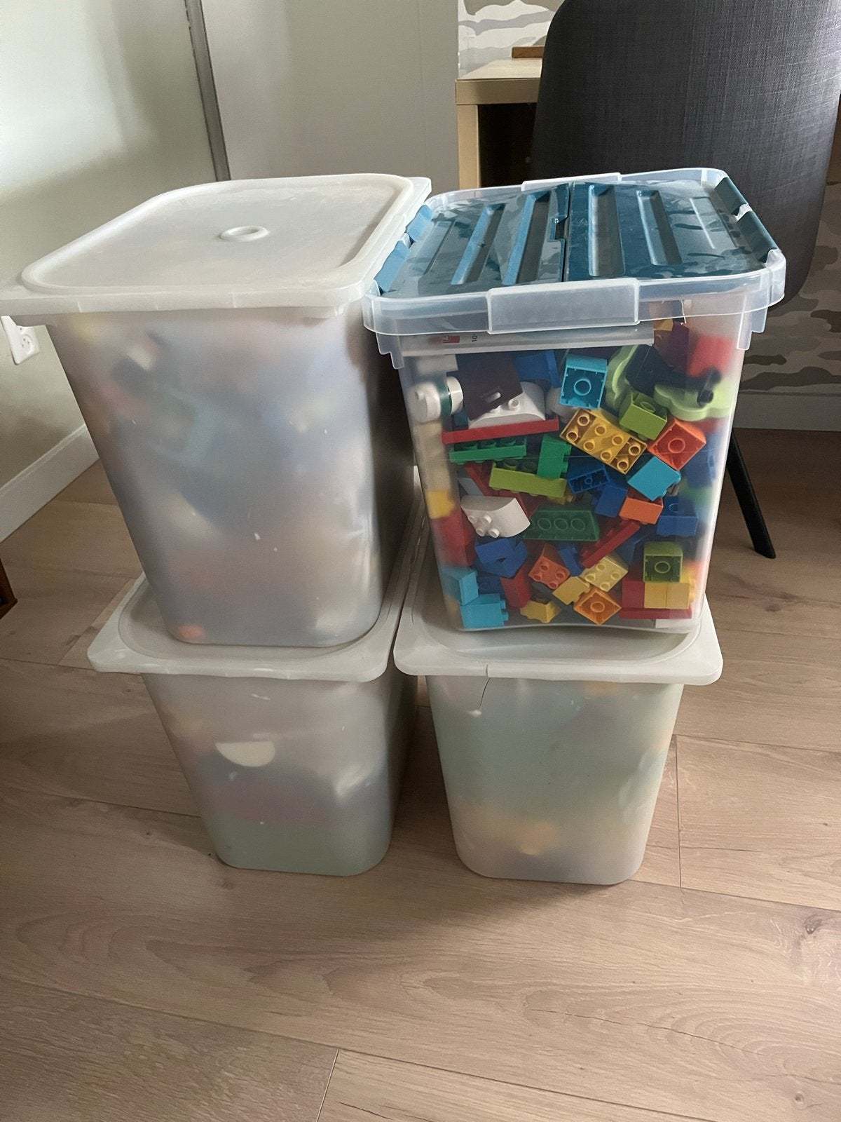 Grote collectie LEGO Duplo: Politiebureau, Ziekenhuis, Boerd, Ophalen, Gebruikt