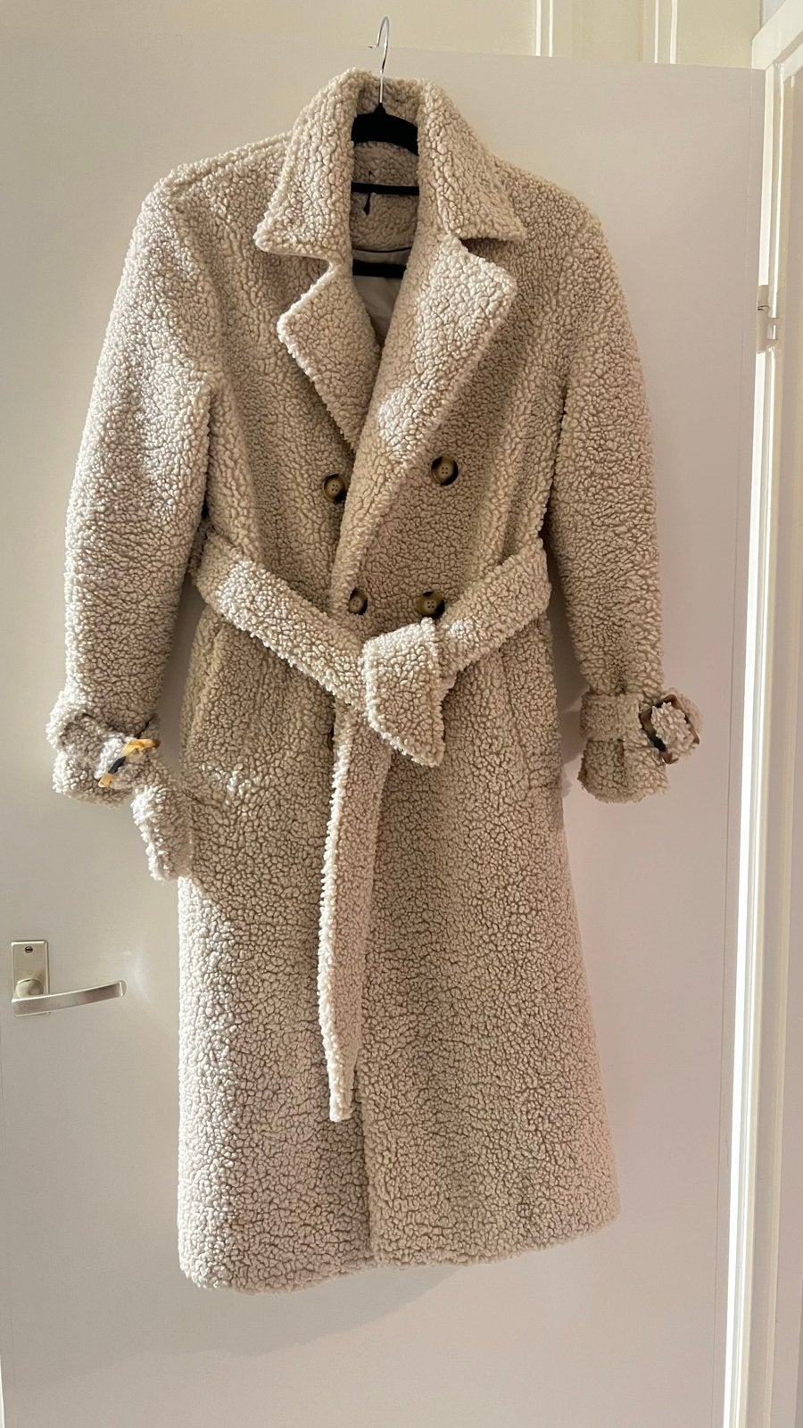 Jas teddy, Kleding | Dames, Ophalen of Verzenden, Zo goed als nieuw, Maat 38/40 (M), Beige