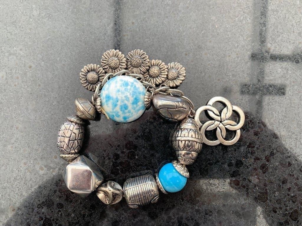 Dames armband, Ophalen of Verzenden, Zo goed als nieuw, Overige kleuren, Staal