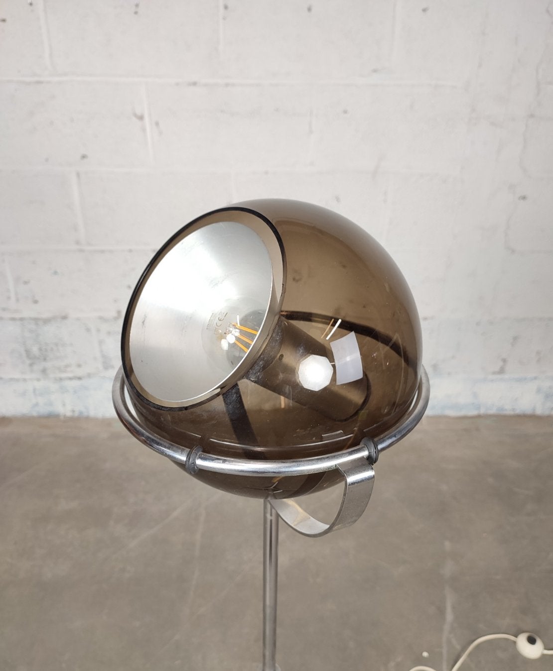 Vintage Raak Globe Vloerlamp, Ophalen