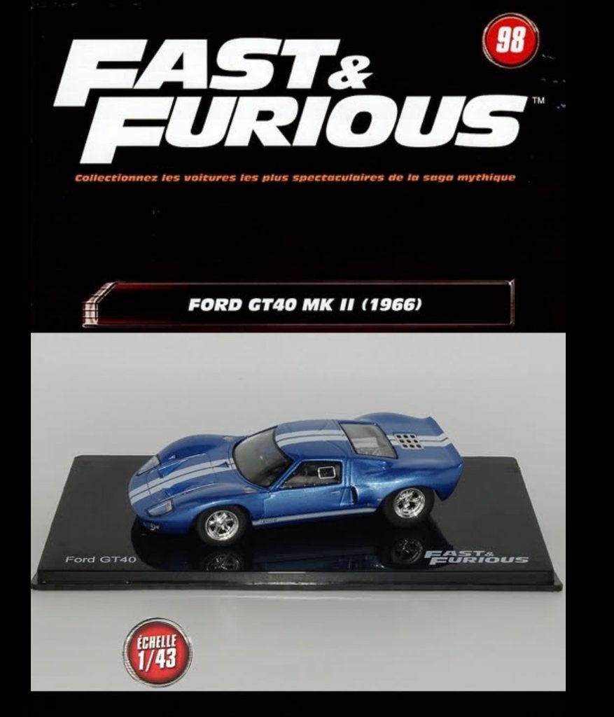 Ford GT40 1965 schaal 1/43  FAST & FURIOUS ALTAY # 98, Hobby en Vrije tijd, Verzenden, Nieuw, Auto, Overige merken