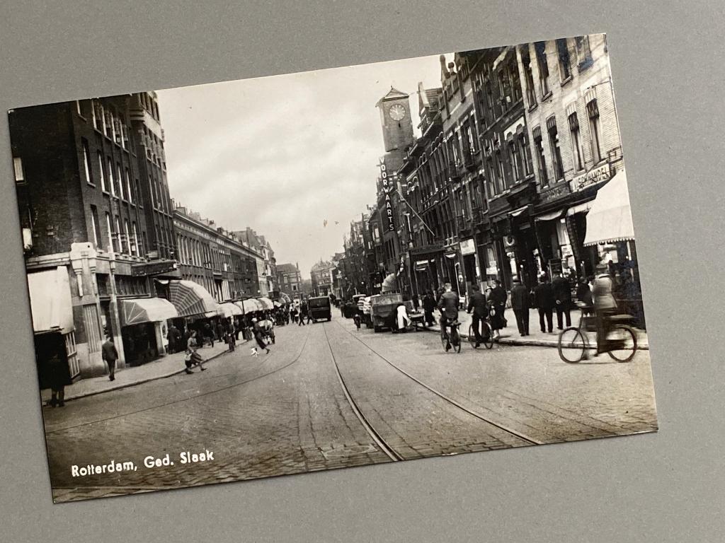 3 fotokaarten van het vooroorlogse Rotterdam, Ophalen of Verzenden, 1920 tot 1940, Ongelopen, Zuid-Holland
