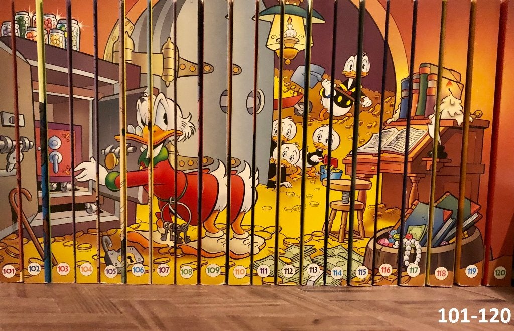 Prachtige complete set Donald Duck pockets deel 101 t/m 120!, Complete serie of reeks, Ophalen of Verzenden, Zo goed als nieuw