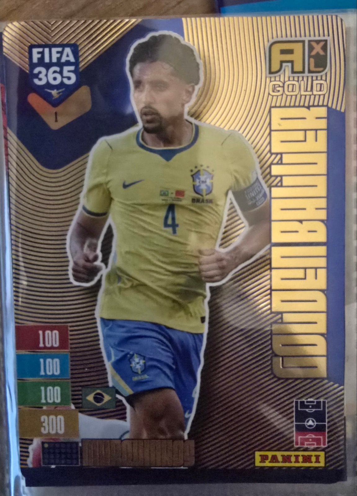 panini fifa adrenalyn 2027 golden baller, Ophalen of Verzenden, Zo goed als nieuw, Plaatje