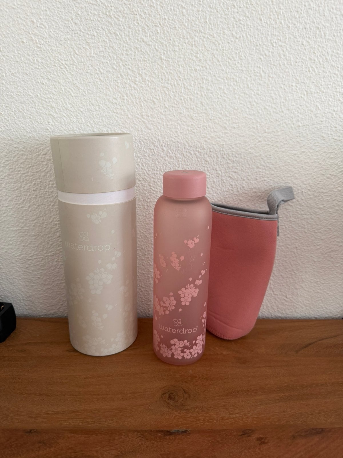 Waterdrop glazen fles incl hoes, Ophalen, Zo goed als nieuw, Overige typen
