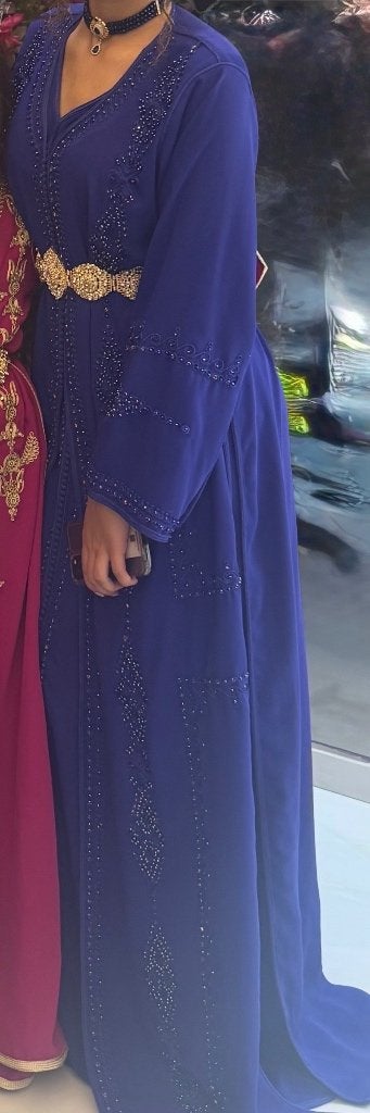 Marokkaanse jurk Takshita, Ophalen, Zo goed als nieuw, Blauw, Overige typen