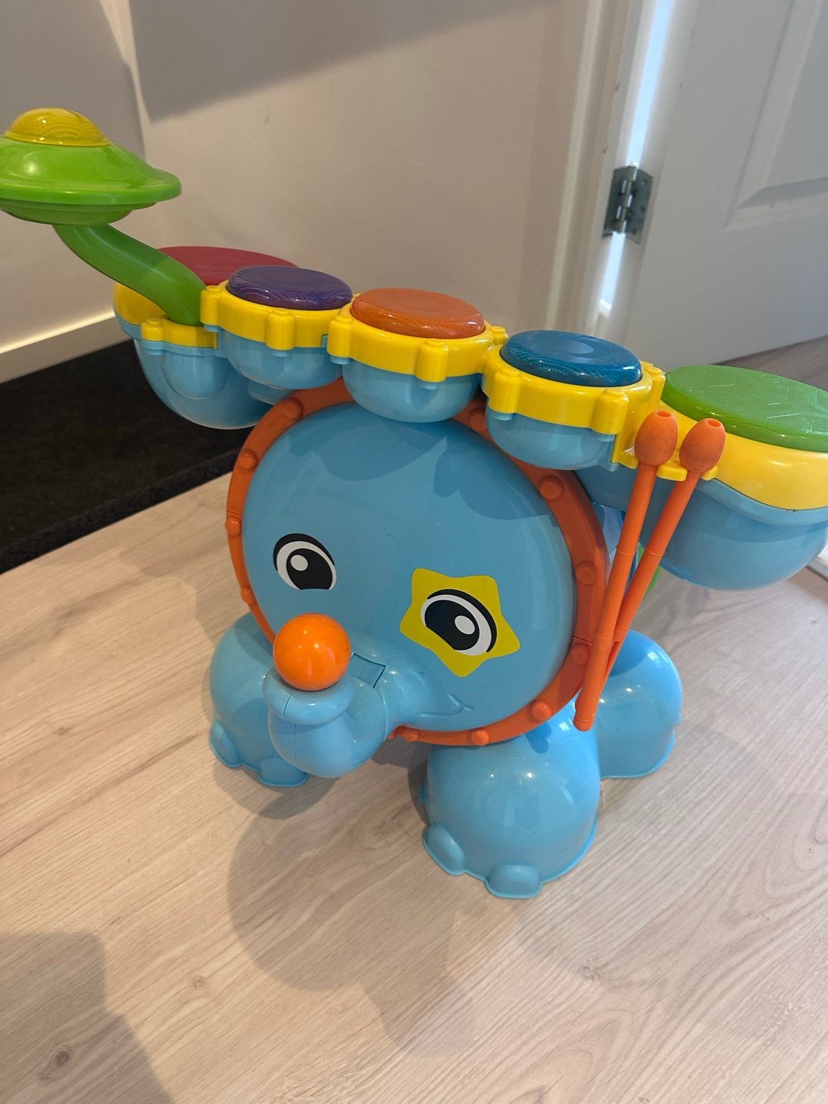 VTech Baby Muziek Drumstel Olifant - Zo goed als nieuw, Ophalen of Verzenden, Zo goed als nieuw, Overige typen, Met geluid