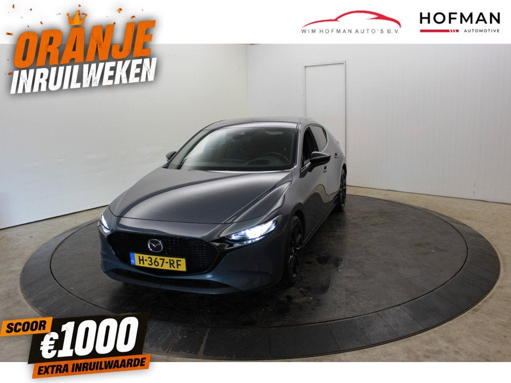 Mazda 3 2.0 e-SkyActiv-X M Hybrid 180 PKLuxury Trekh 360ºCa, Auto's, Mazda, Gebruikt, Met garantie (alle), Bedrijf, Handgeschakeld