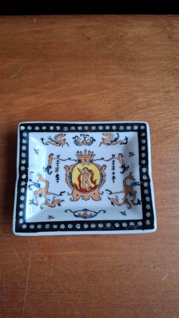 antieke chinese porseleinen asbak met stempel, Ophalen of Verzenden