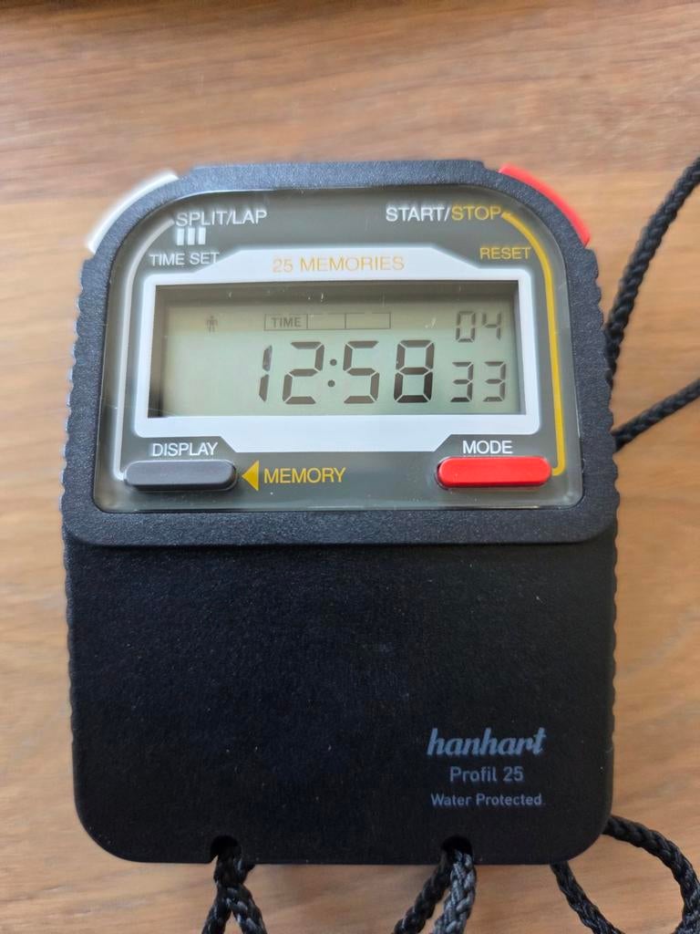 Hanhart Profil 25 Stopwatch - Water Protected, Ophalen of Verzenden, Zo goed als nieuw