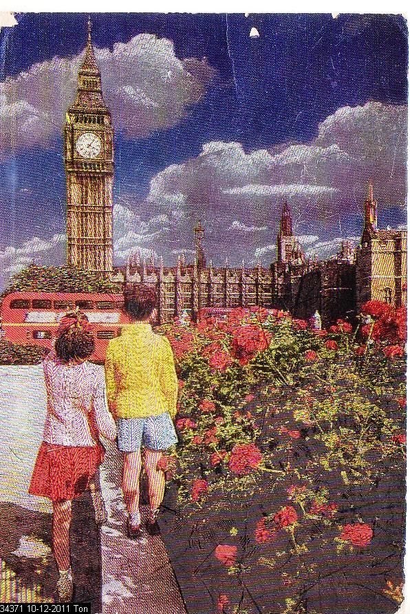Ansichtkaart 	Londen (Eng) Big Ben & Houses of Parliament, Verzenden, 1960 tot 1980, Gelopen, Engeland