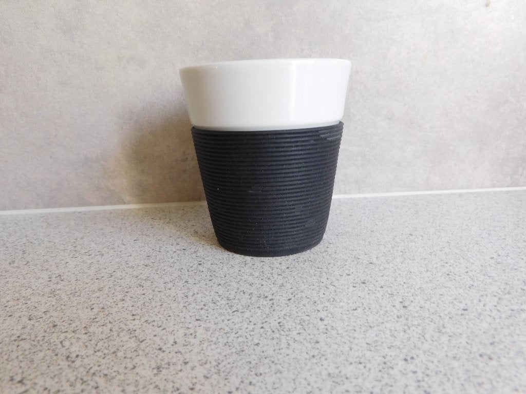 Mok 170 ml. 8x7,5 cm Zwart Bistro Bodum, Ophalen of Verzenden, Zo goed als nieuw, Overige stijlen, Kop(pen) en/of Schotel(s)