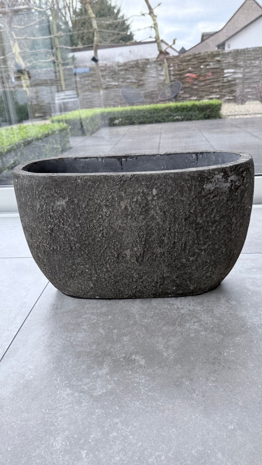 Robuuste moderne bloembak plantenbak, Ophalen, Zo goed als nieuw, Kunststof, Binnen