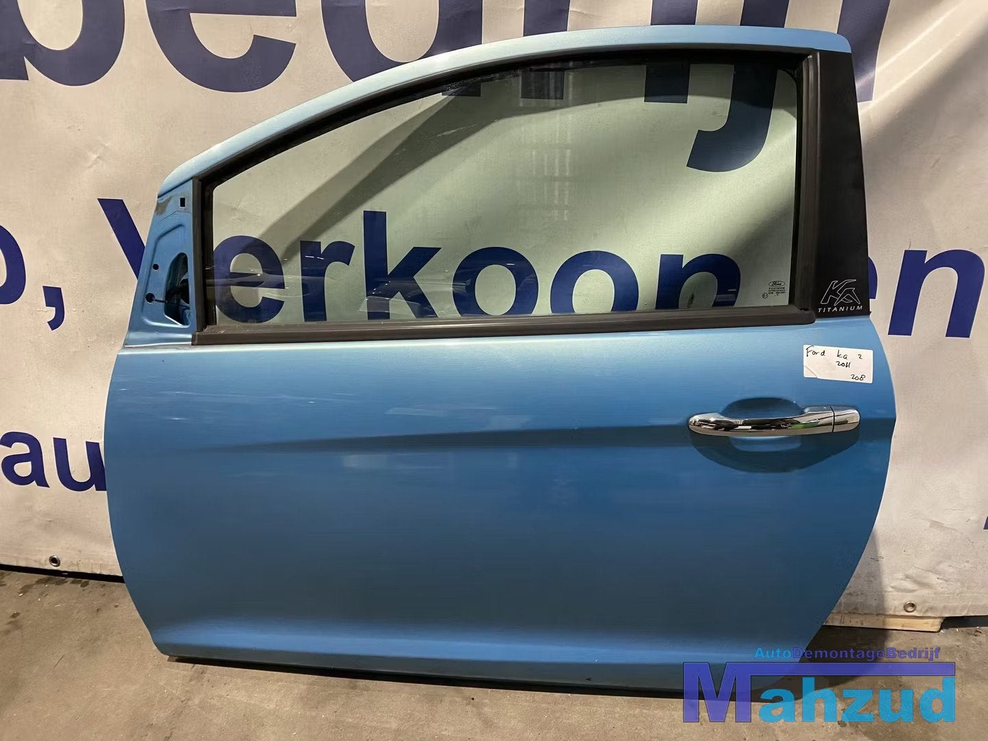 FORD KA 2 Blauw links deur portier 2008-2016, Auto-onderdelen, Gebruikt, Deur, Info@ford.com, Ophalen of Verzenden