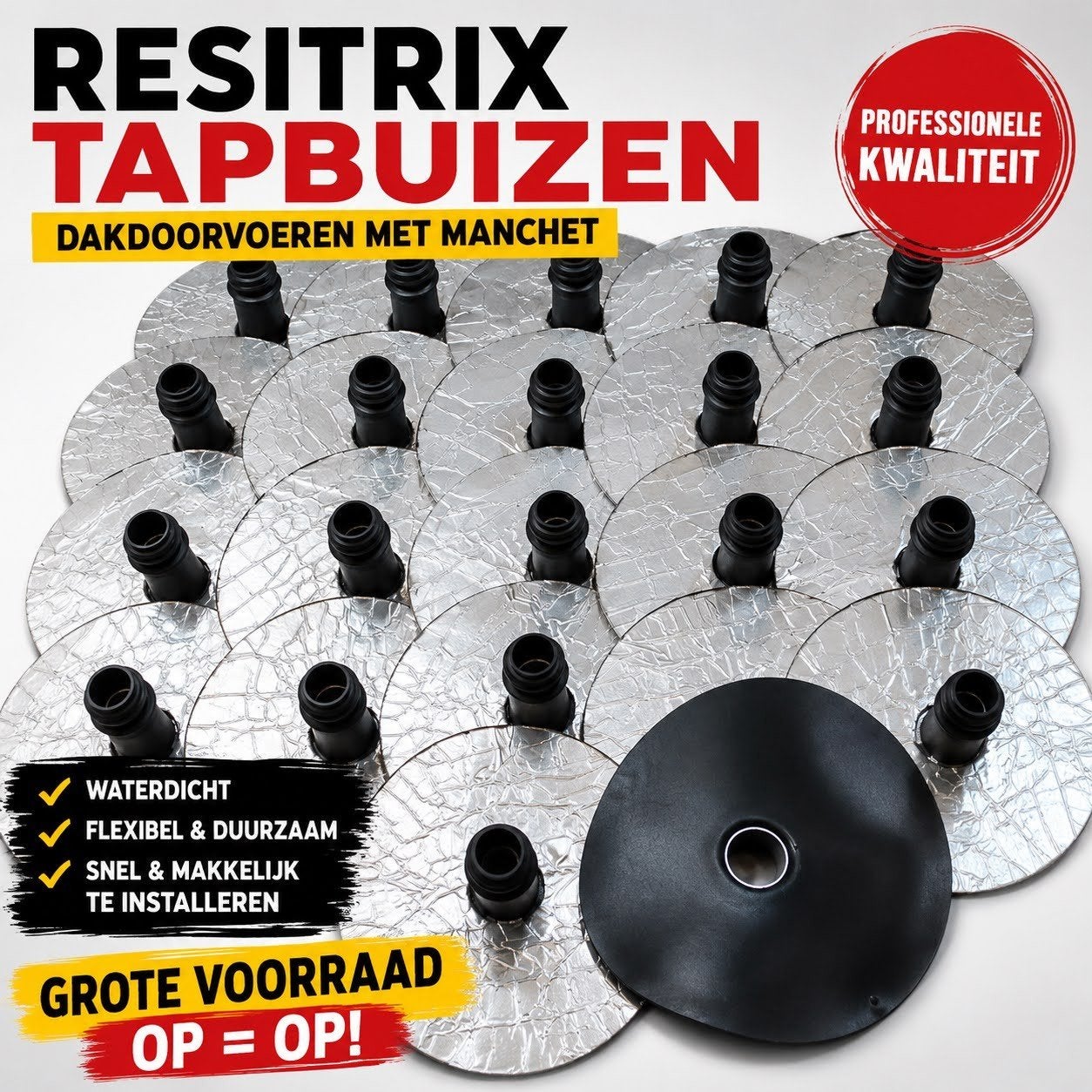 OPRUIMING RESITRIX TAPBUIZEN / HWA ONDERUITLOPEN – OP = OP!, Ophalen, Overige materialen, Zwart, Overige typen