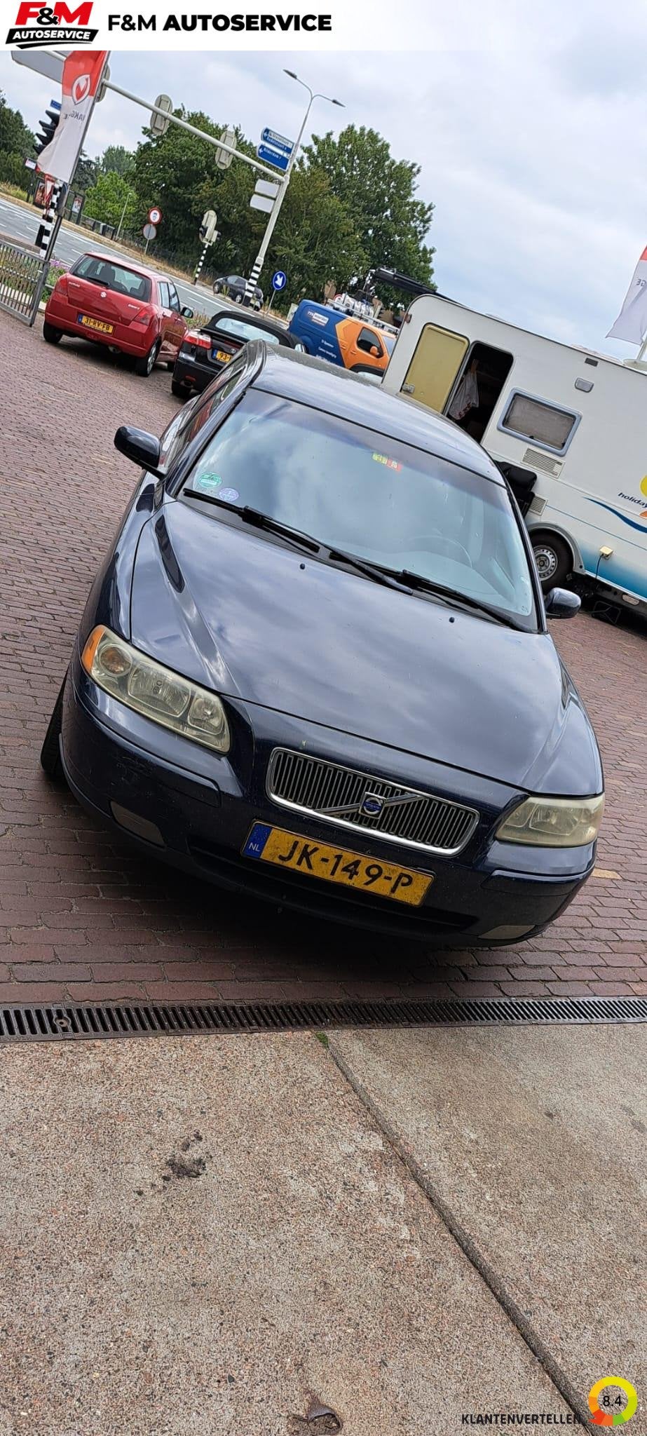 Volvo V70 2.4 CNG Summum Airco, trekhaak, Auto's, Voorwielaandrijving, CNG (Aardgas), Blauw, Grijs