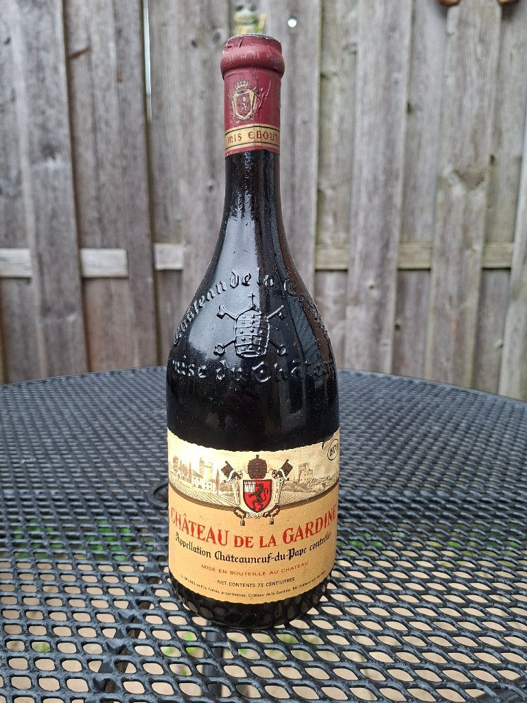 1970 Châteauneuf du Pape Château de la Gardine, Verzamelen, Frankrijk, Nieuw, Ophalen of Verzenden, Rode wijn