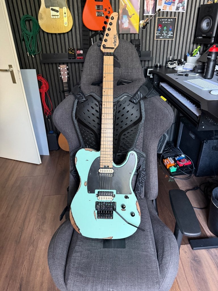 Schecter SVSS PT FR S SFG – upgrades, Ophalen, Gebruikt, Elektrische gitaar