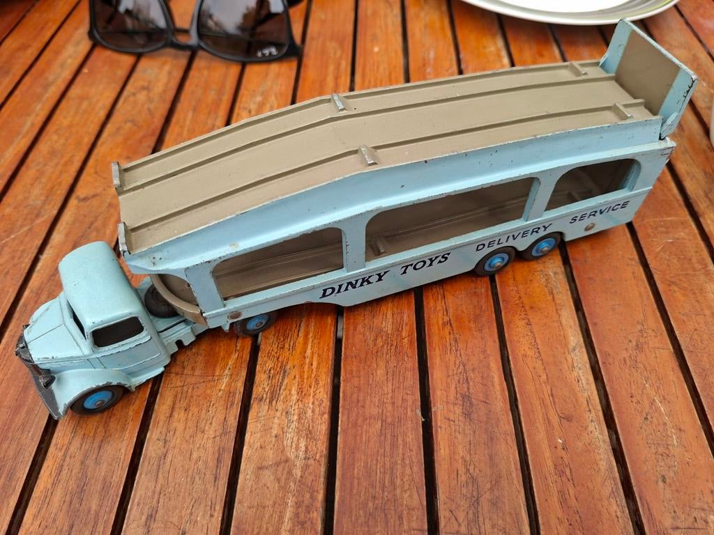 Dinky Toys Bedford Car Transporter 582 - Vintage, Ophalen of Verzenden, Gebruikt, Bus of Vrachtwagen