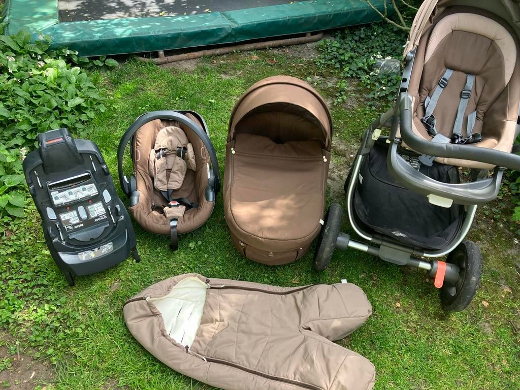 Stokke trailz - kinderwagen compleet met isofix, Gebruikt, Luchtbanden, Ophalen, Kinderwagen