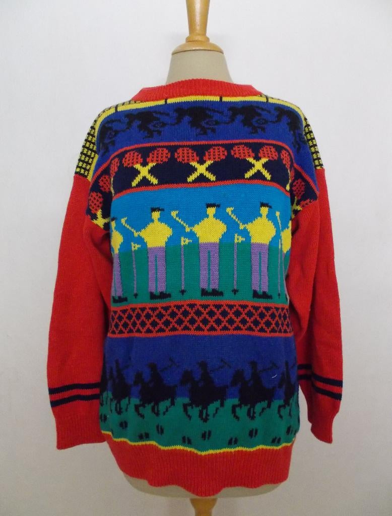 Trui van Rue Brittania excusief fun knitwear London/New York, Verzenden, Gedragen, Maat 42/44 (L), Overige kleuren