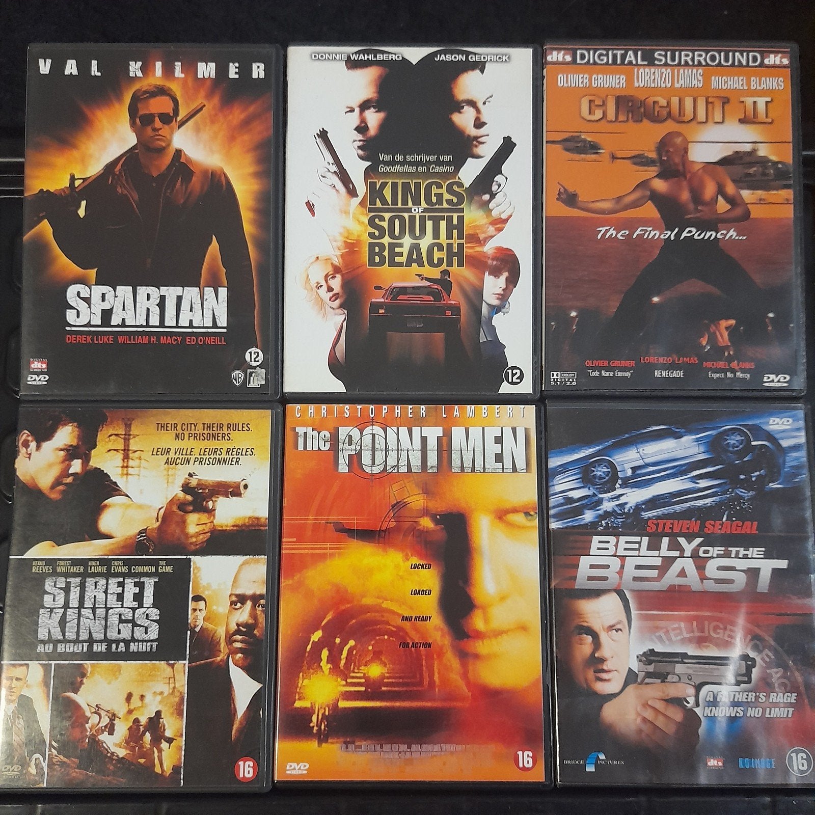 Actie DVDCollectie: Spartan, Kings of South Beach, The Point, Vanaf 16 jaar, Nederlands, Actiethriller, Ophalen of Verzenden