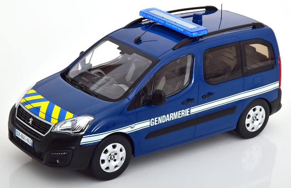 Peugeot Partner 2016 “Gendarmerie” Blauw 1-18 Norev, Hobby en Vrije tijd, Auto, Norev, Ophalen of Verzenden, Norev