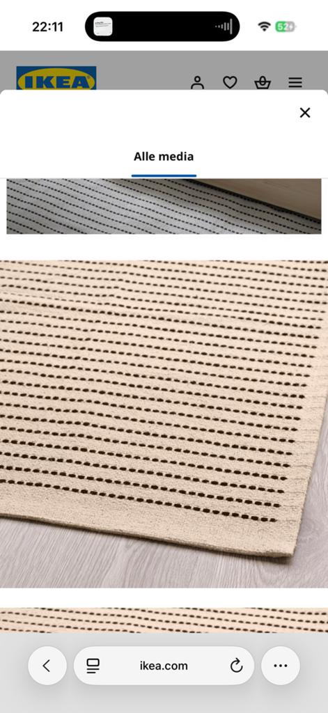 Vloerkleed ikea STARREKLINTE, Ophalen of Verzenden, Zo goed als nieuw, Rechthoekig, 200 cm of meer
