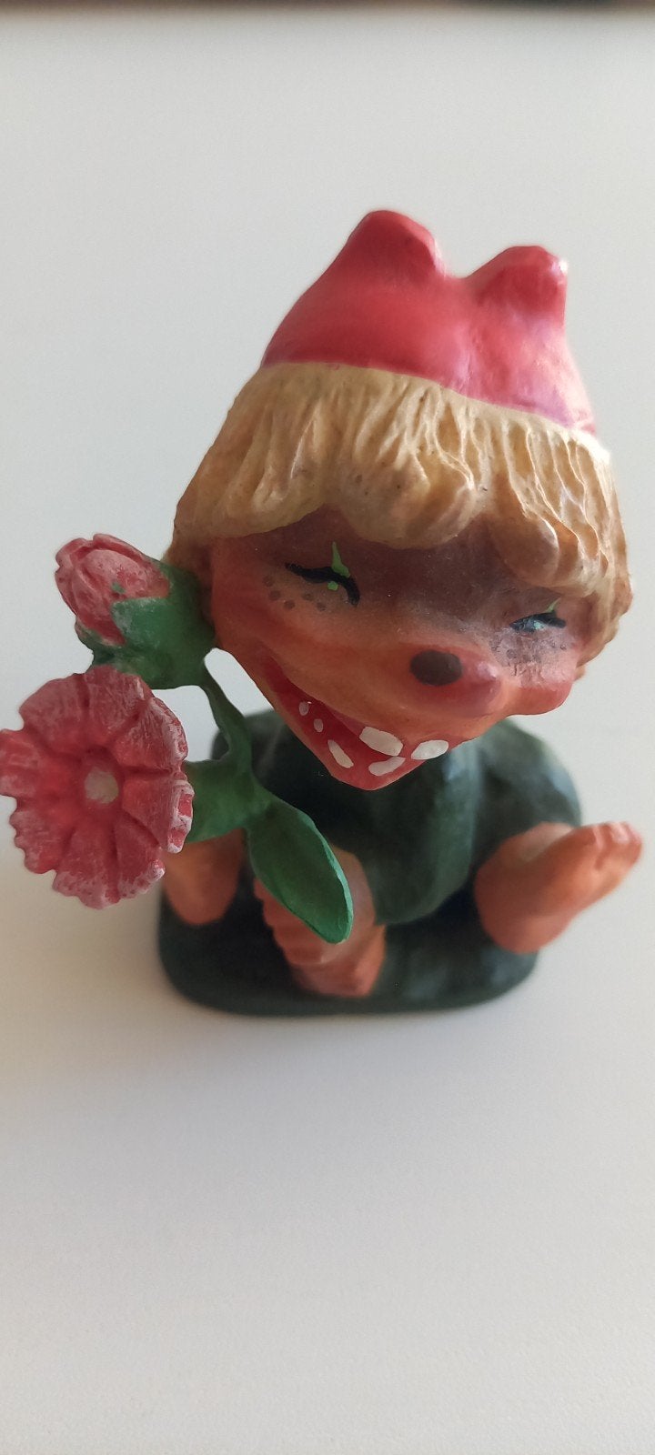 Originele Henning Noorse Troll met bloem, Ophalen of Verzenden, Zo goed als nieuw