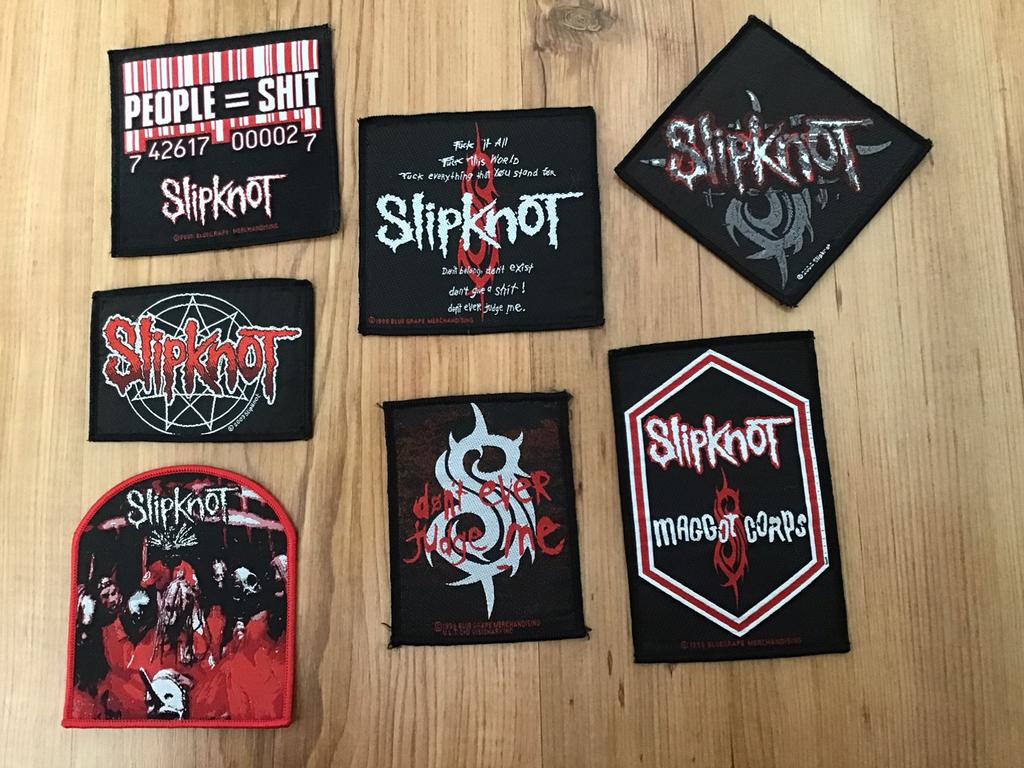 Slipknot patch. Embleem metal vintage, Ophalen of Verzenden, Zo goed als nieuw, Kleding