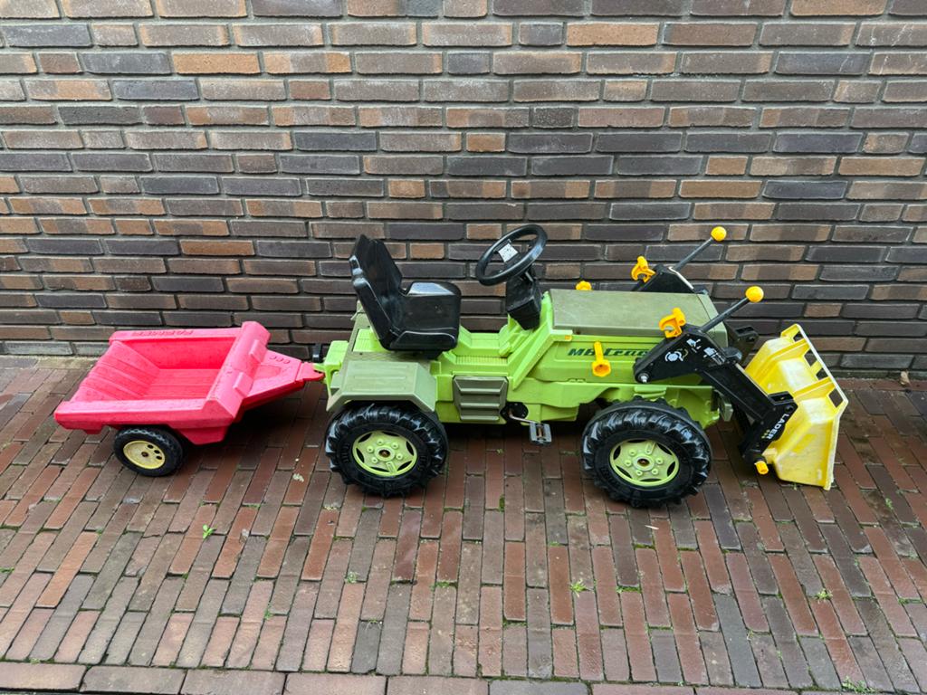 Leuke traptractor met aanhanger voor jonge kinderen, Ophalen, Gebruikt, MB trac lader, MB trac lader