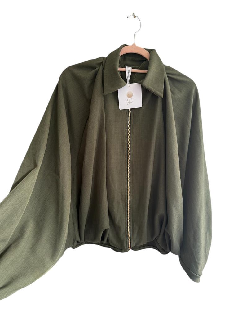 Donkergroene balloon Bomber New Collection nieuw met label, Ophalen of Verzenden, Nieuw, Maat 38/40 (M), Groen