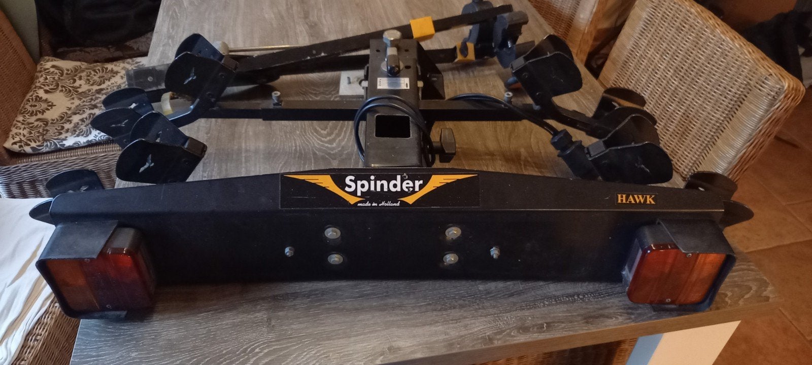 Spinder Hawk Fietsendrager voor Trekhaak - Gebruikt, Auto diversen, Ophalen, 2 fietsen, Gebruikt, Trekhaakdrager