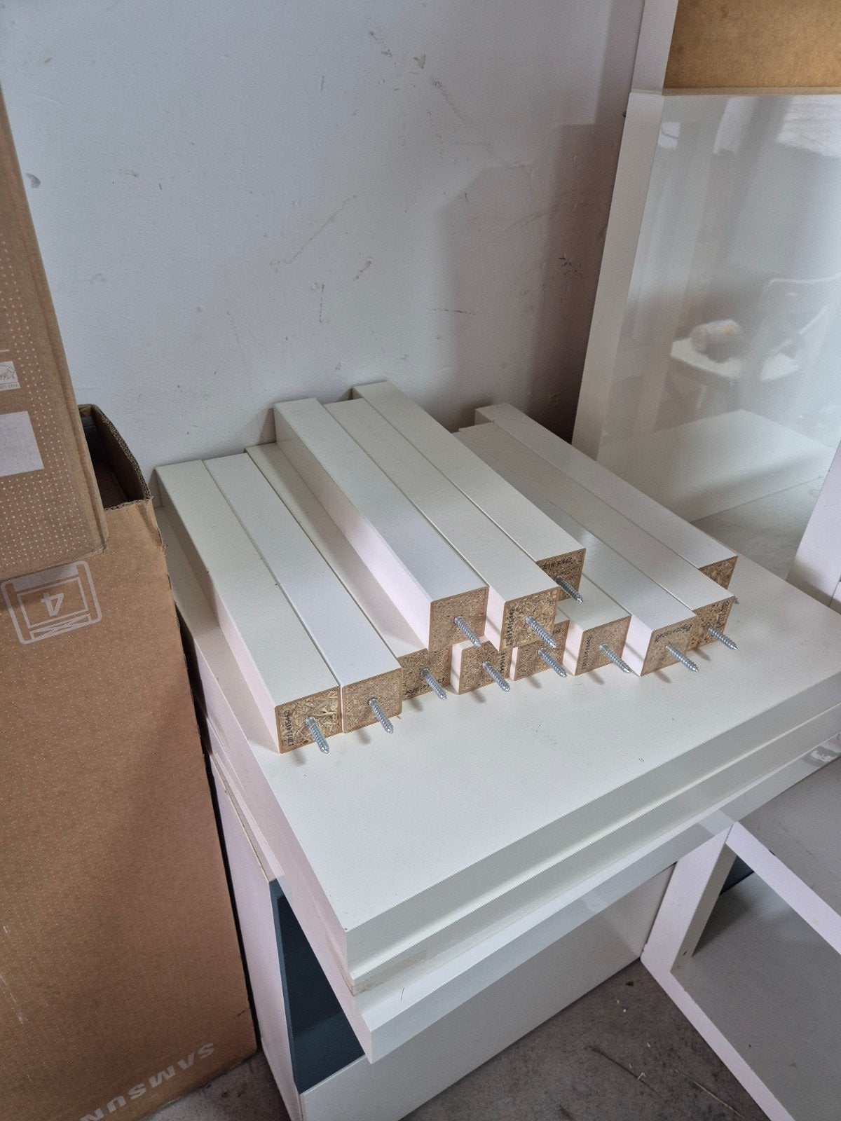 6 IKEA tafeltjes (1x lang, 5x klein) - Gratis afhalen, Huis en Inrichting, Tafels | Eettafels, Ophalen, Rechthoekig, 50 tot 100 cm