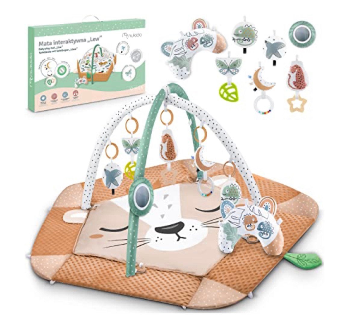 Nukido Reversible Babygym/Speelkleed - Wasbaar & Compleet, Kinderen en Baby's, Ophalen of Verzenden, Zo goed als nieuw, Babygym