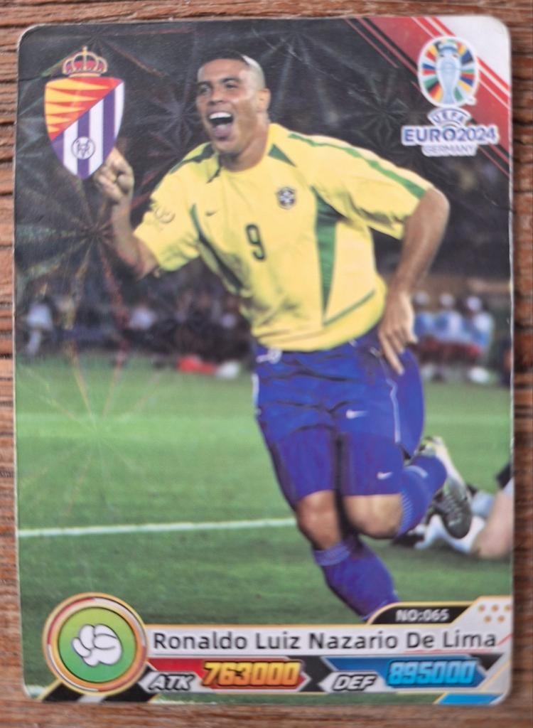 Ronaldo Luiz Nazario De Lima card UEFA EUROPA 2026 Germany, Ophalen of Verzenden, Zo goed als nieuw, Buitenlandse clubs, Poster, Plaatje of Sticker