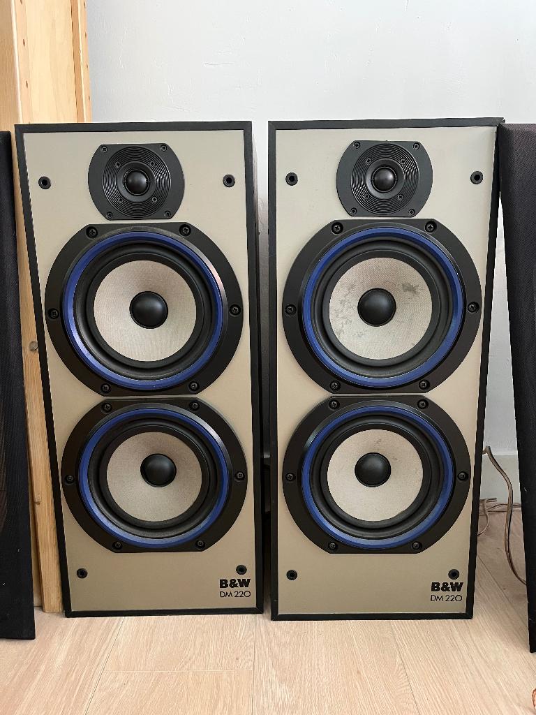 B&W DM220 speakers, Audio, Tv en Foto, Luidsprekers, Ophalen, Gebruikt, Bowers & Wilkins (B&W), 120 watt of meer